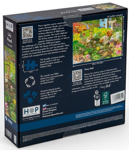 House of Puzzles - Lily Pond - 1000 Piece Jigsaw Puzzle