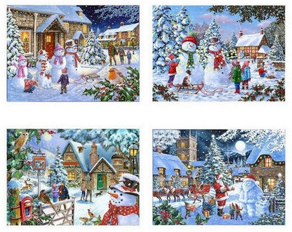 House of Puzzles - Let It Snow - 4 x 500 Piece Jigsaw Puzzle