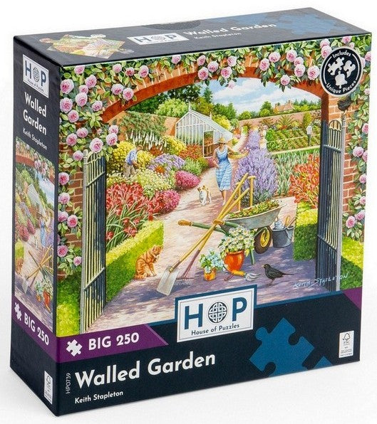House of Puzzles - Walled Garden - 250XL Piece Jigsaw Puzzle