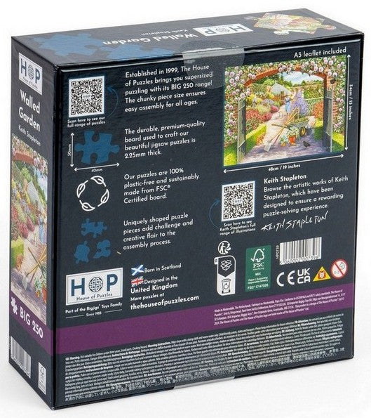 House of Puzzles - Walled Garden - 250XL Piece Jigsaw Puzzle