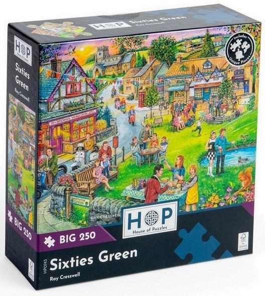 House of Puzzles - Sixties Green - 250XL Piece Jigsaw Puzzle