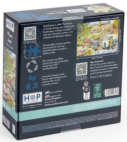 House of Puzzles - Plum Jam - 500 Piece Jigsaw Puzzle