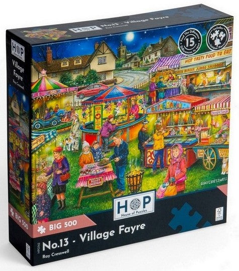 House of Puzzles - Village Fayre - 500XL Piece Jigsaw Puzzle