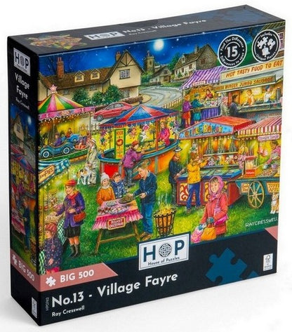 House of Puzzles - Village Fayre - 500XL Piece Jigsaw Puzzle
