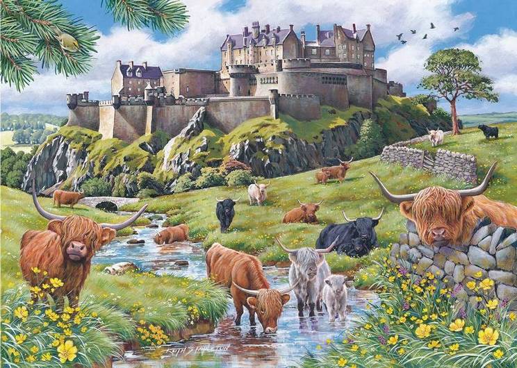 House of Puzzles - Roaming the Highlands - 4 x 500 Piece Jigsaw Puzzle
