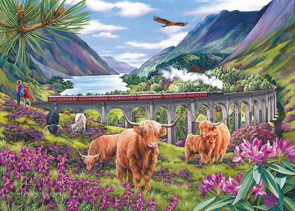 House of Puzzles - Roaming the Highlands - 4 x 500 Piece Jigsaw Puzzle
