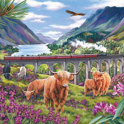 House of Puzzles - Glenfinnan Ladies - 150 Piece Mini Jigsaw Puzzle in a Tube