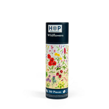 House of Puzzles - Wildflowers - 150 Piece Mini Jigsaw Puzzle in a Tube