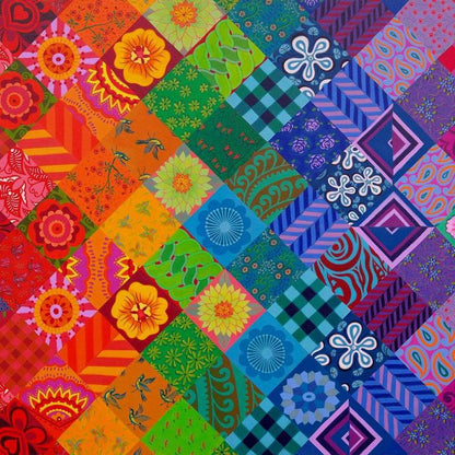 House of Puzzles - Patchwork Rainbow - 150 Piece Mini Jigsaw Puzzle in a Tube