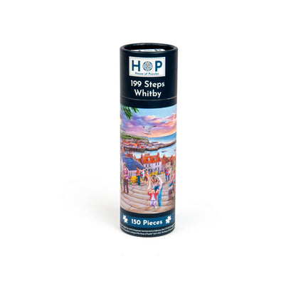 House of Puzzles - 199 Steps Whitby - 150 Piece Mini Jigsaw Puzzle in a Tube