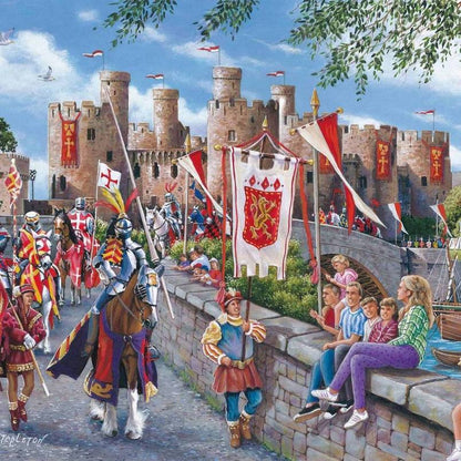 House of Puzzles - Conwy Castle - 150 Piece Mini Jigsaw Puzzle in a Tube