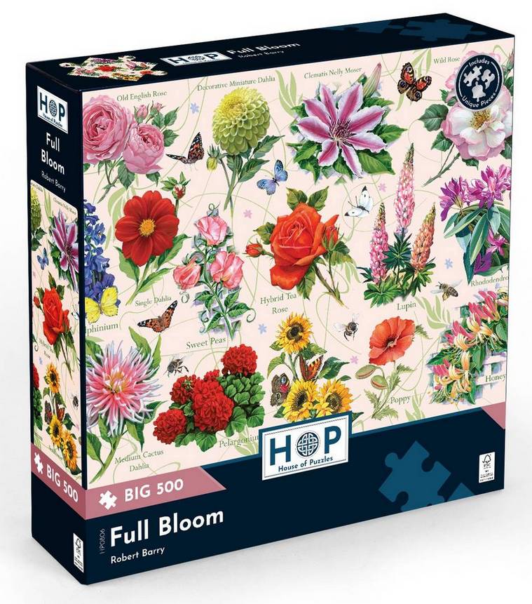 House of Puzzles - Full Bloom - 500XL Piece Jigsaw Puzzle