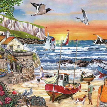 House of Puzzles - Seaside Sunset - 250XL Piece Jigsaw Puzzle