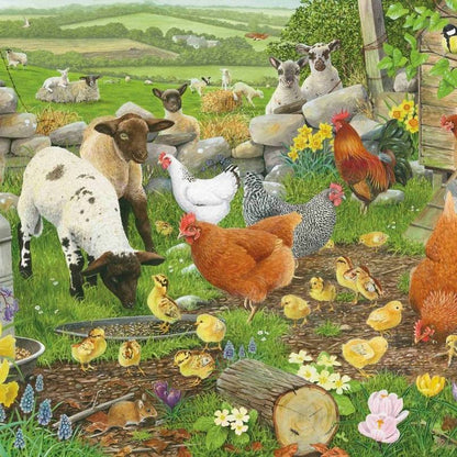 House of Puzzles - Spring Chickens - 500XL Piece Jigsaw Puzzle