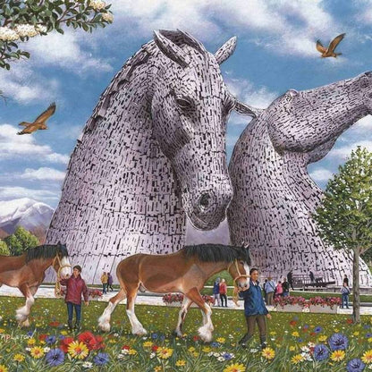 House of Puzzles - The Kelpies - 1000 Piece Jigsaw Puzzle