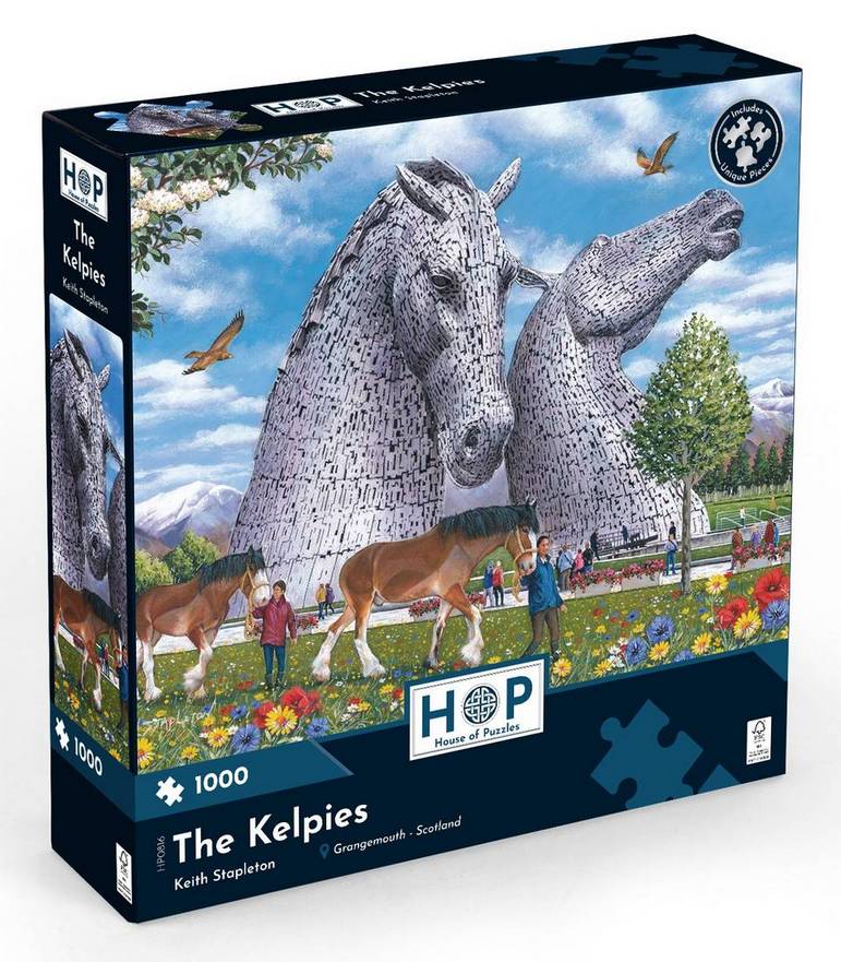 House of Puzzles - The Kelpies - 1000 Piece Jigsaw Puzzle