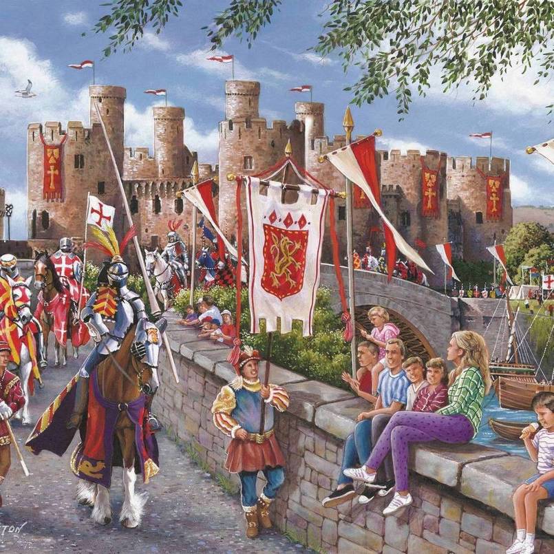 House of Puzzles - Castell Conwy - 1000 Piece Jigsaw Puzzle