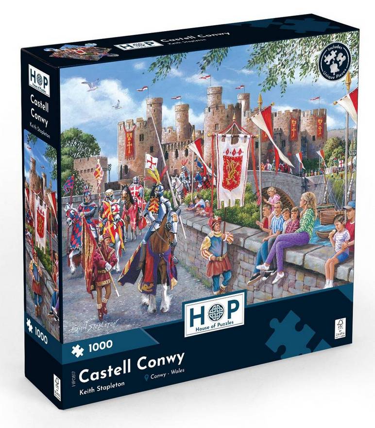 House of Puzzles - Castell Conwy - 1000 Piece Jigsaw Puzzle