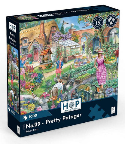 House of Puzzles - Pretty Potager No 29  - Find the Difference - 1000 Piece Jigsaw Puzzle