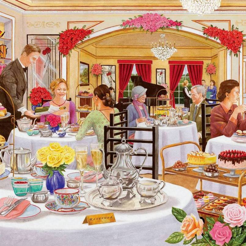 House of Puzzles - The Rose Tearooms - 500XL Piece Jigsaw Puzzle