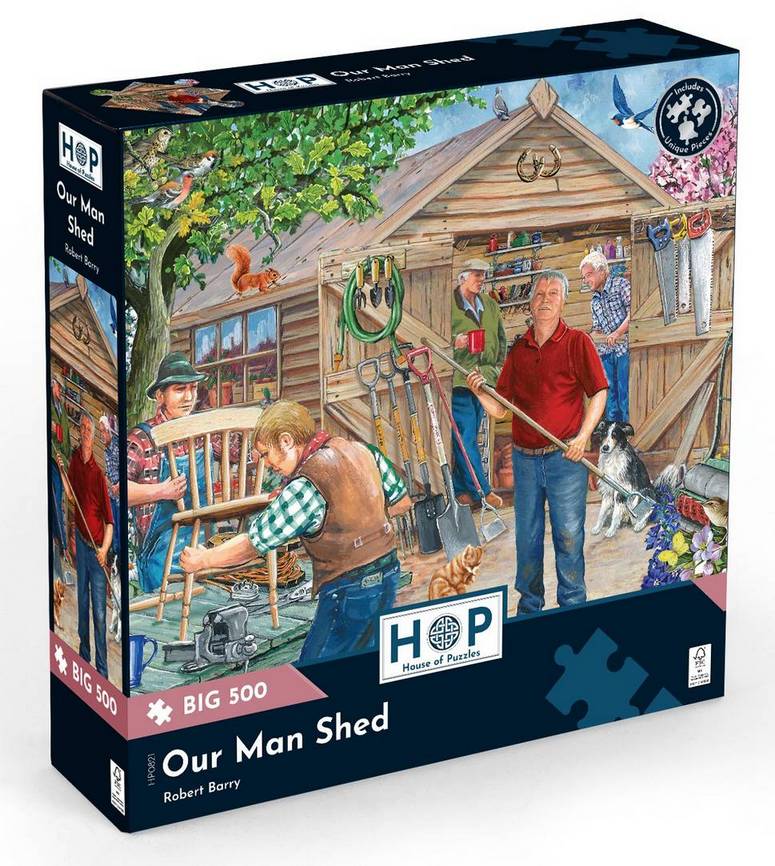 House of Puzzles - Our Man Shed - 500XL Piece Jigsaw Puzzle