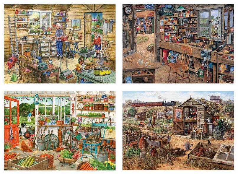 House of Puzzles - Time to Potter - 4 x 500 Piece Jigsaw Puzzle