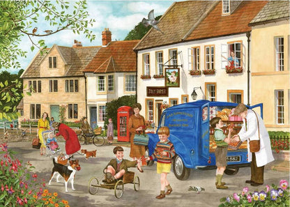 House of Puzzles - Village Life - 4 x 500 Piece Jigsaw Puzzle