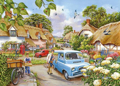 House of Puzzles - Village Life - 4 x 500 Piece Jigsaw Puzzle