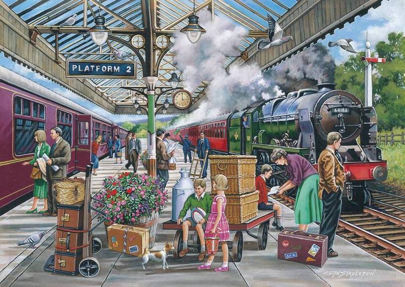 House of Puzzles - Going Places - 4 x 500 Piece Jigsaw Puzzle