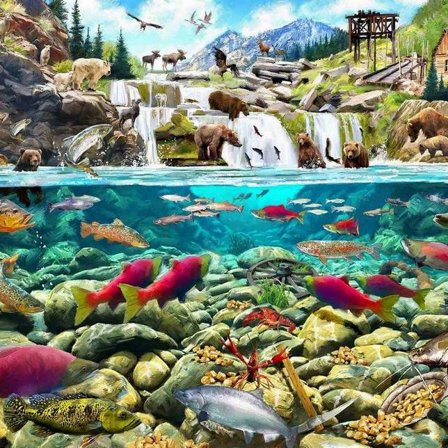 House of Puzzles - Gold Creek - 1000 Piece Jigsaw Puzzle