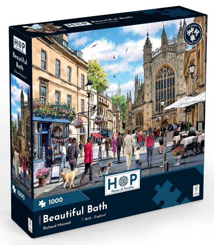 House of Puzzles - Beautiful Bath - 1000 Piece Jigsaw Puzzle
