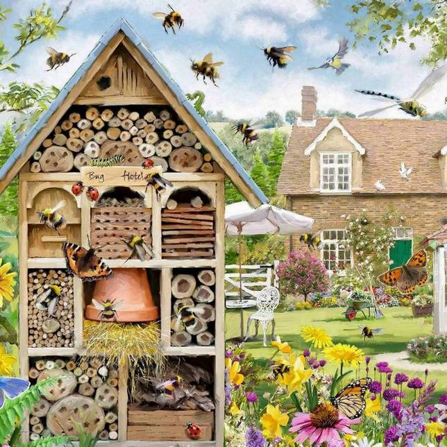 House of Puzzles - Bee Hotel - 1000 Piece Jigsaw Puzzle