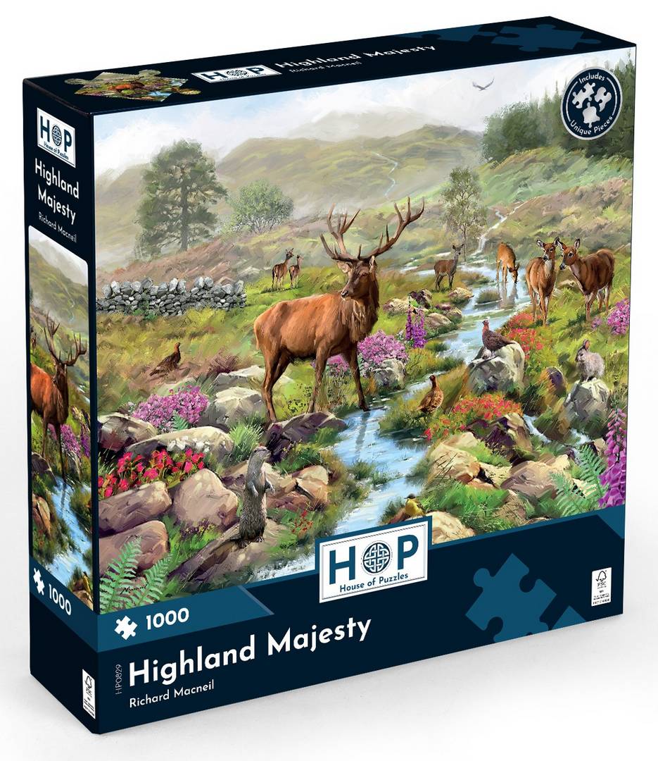 House of Puzzles - Highland Majesty - 1000 Piece Jigsaw Puzzle
