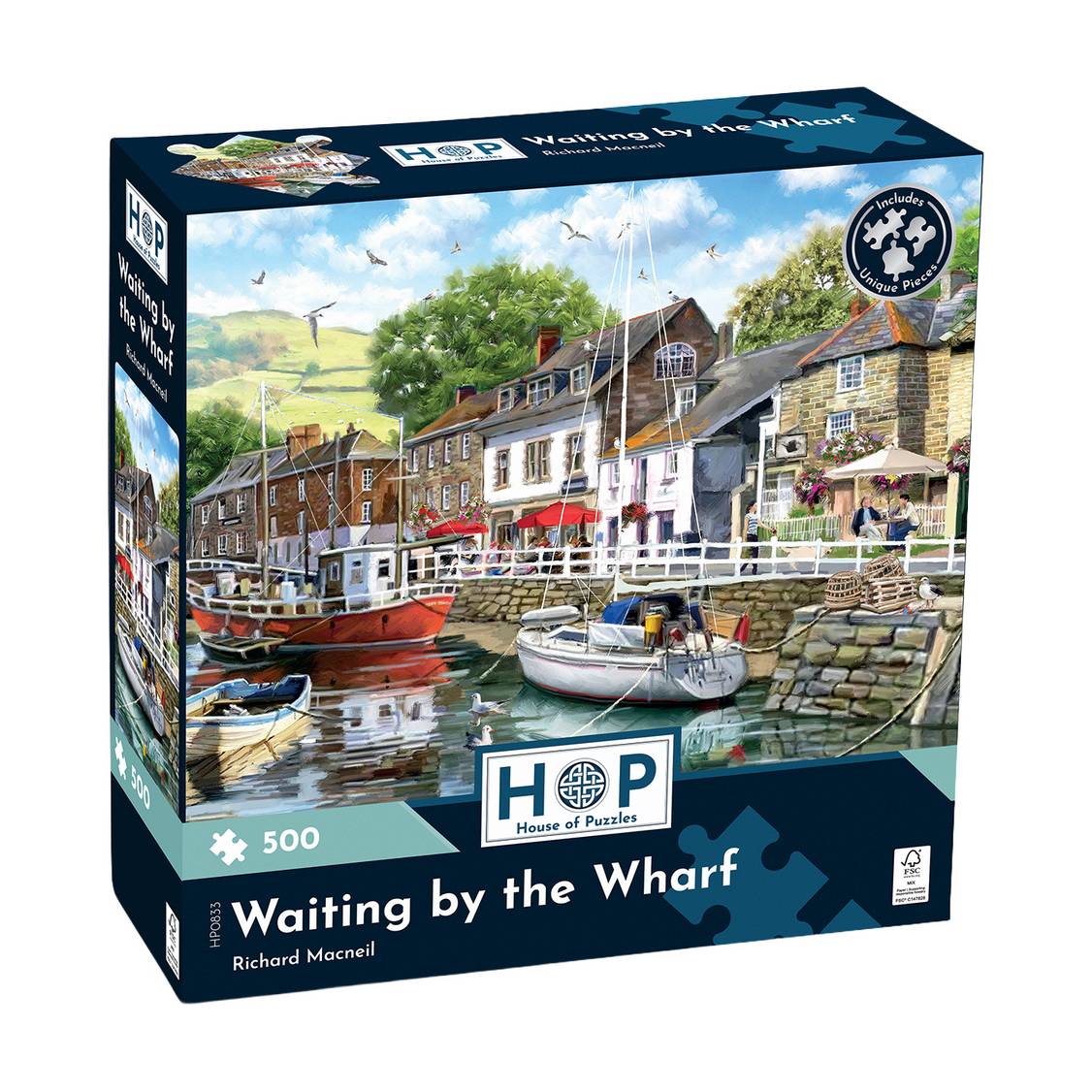 House of Puzzles - Waiting by the Wharf - 500 Piece Jigsaw Puzzle