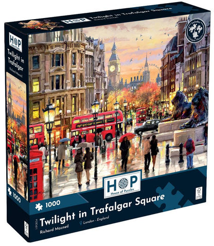 House of Puzzles - Twilight in Trafalgar Square - 1000 Piece Jigsaw Puzzle