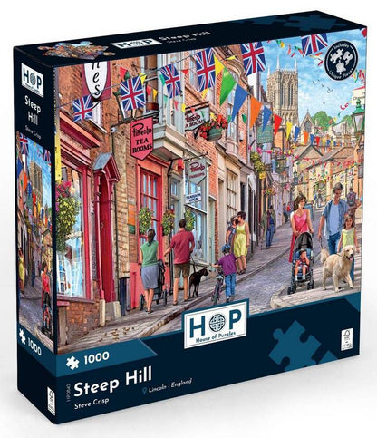 House of Puzzles - Steep Hill - 1000 Piece Jigsaw Puzzle