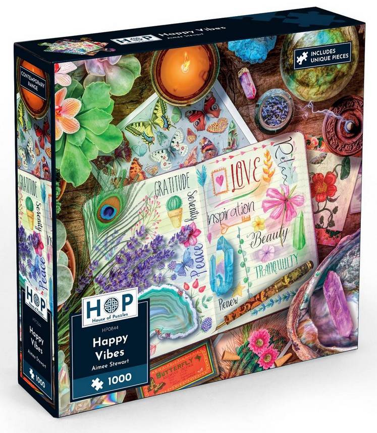 House of Puzzles - Happy Vibes - 1000 Piece Jigsaw Puzzle