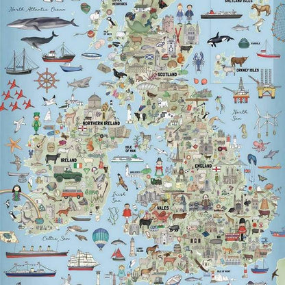 House of Puzzles - The British Isles - 1000 Piece Jigsaw Puzzle