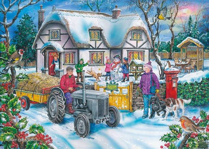 House of Puzzles - Life in the Country - 4 x 500 Piece Jigsaw Puzzle