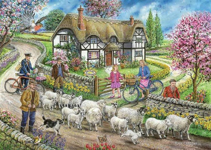House of Puzzles - Life in the Country - 4 x 500 Piece Jigsaw Puzzle