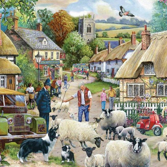 House of Puzzles - Where are Ewe Going - 1000 Piece Jigsaw Puzzle