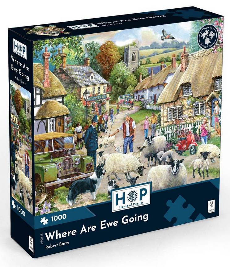 House of Puzzles - Where are Ewe Going - 1000 Piece Jigsaw Puzzle