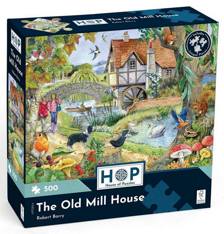 House of Puzzles - The Old Mill House - 500 Piece Jigsaw Puzzle