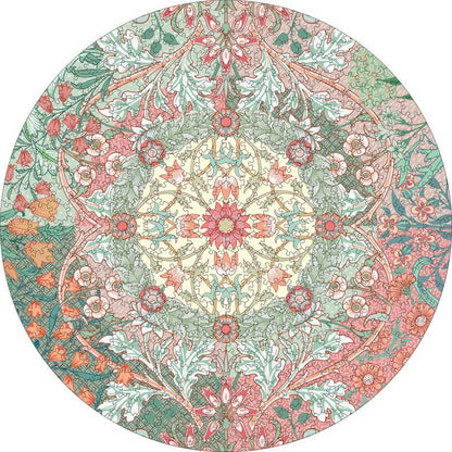 Pomegranate - William Morris - 500 Piece Circular Jigsaw Puzzle