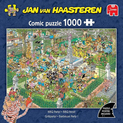 Jan Van Haasteren - BBQ Party - 1000 Piece Jigsaw Puzzle