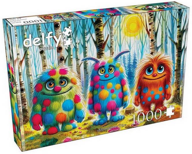 Delfy - Monsterous Trio - 1000 Piece Jigsaw Puzzle