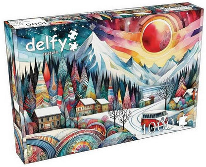 Delfy - Mountain Path Wanderer - 1000 Piece Jigsaw Puzzle