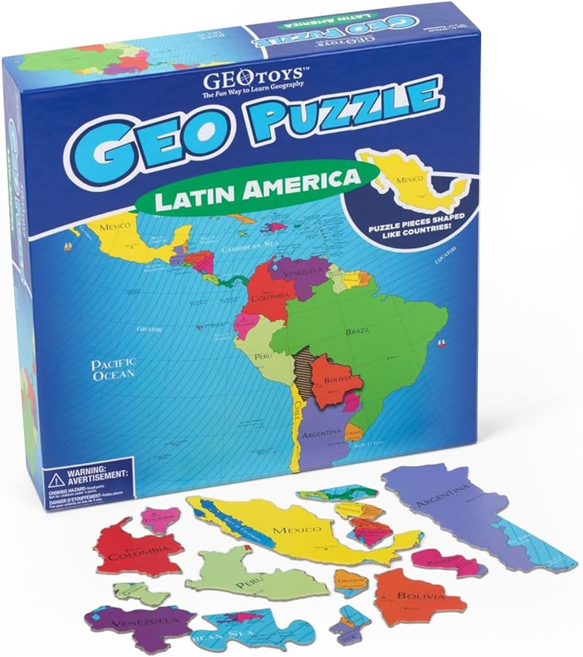 GeoToys - Latin America - 50 Piece Jigsaw Puzzle