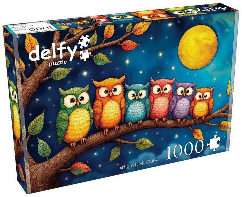 Delfy - Night Owls Club - 1000 Piece Jigsaw Puzzle