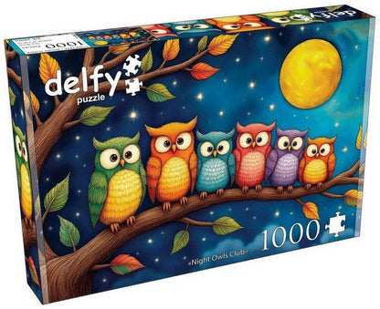 Delfy - Night Owls Club - 1000 Piece Jigsaw Puzzle